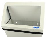 WALL RECEPTICLE STEEL WHITE FINISH FROST F303-NL W/ LID