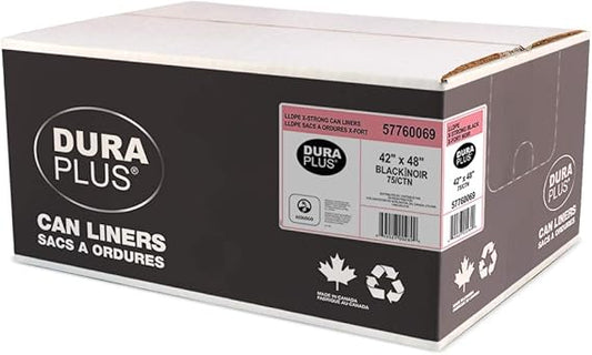 GARBAGE BAGS BLACK 42" X 48" UTILITY CAN LINER 100 BAGS
