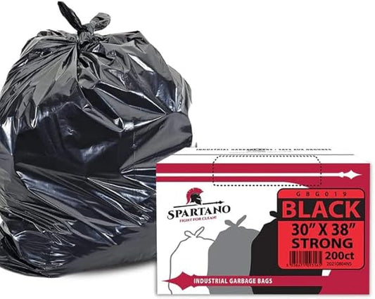 GARBAGE BAGS BLACK 30" X 38" 150 BAGS