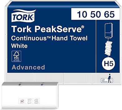 TORK® PEAKSERVE® CONTINUOUS™ ADVANCED HAND TOWEL – WHITE 10 50 65
