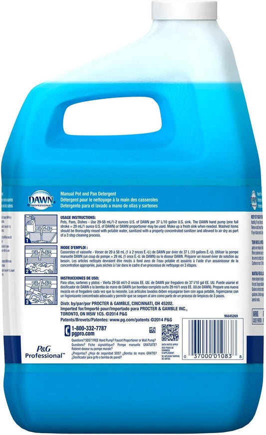 POT AND PAN DETERGENT DAWN COMMERCIAL 3.78L
