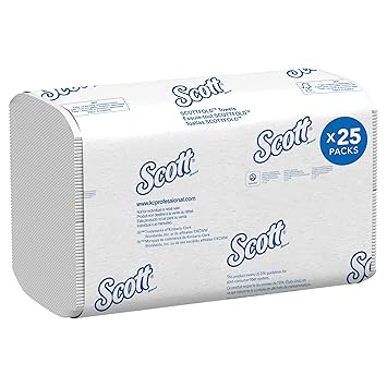 SCOTT HAND TOWEL WHITE 24 PACKS X 90 SHEETS 01960