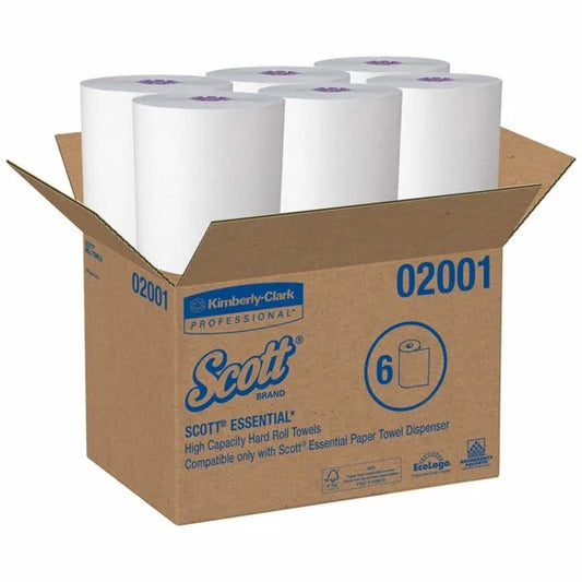 SCOTT PAPER TOWEL ROLL 02001 PURPLE CORE 6 ROLLS PER CASE 950FT