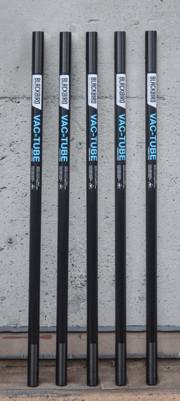 COMPOSITE CARBON FIBER GUTTER VACUUM TUBE KIT 25 FEET