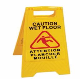 WET FLOOR SIGN (CAUTION WET FLOOR) 24"